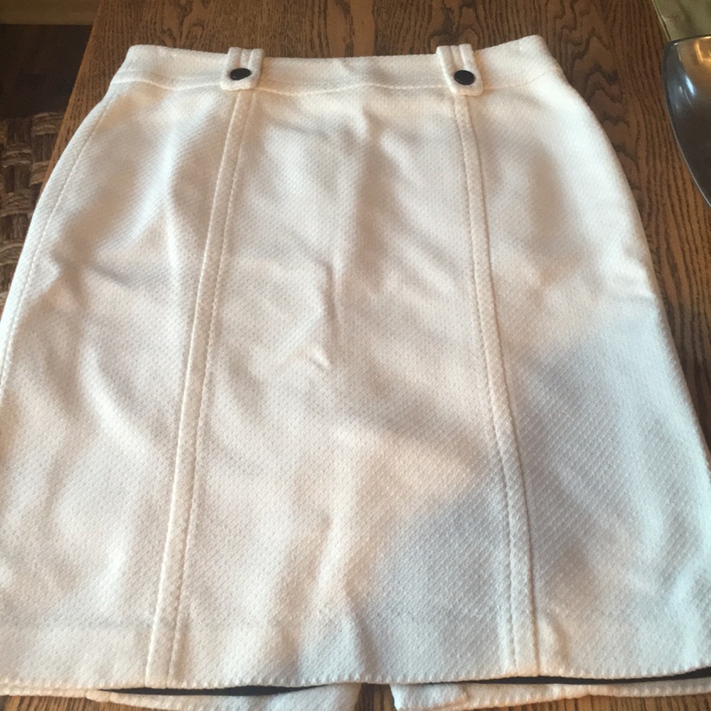 Talbots winter white skirt